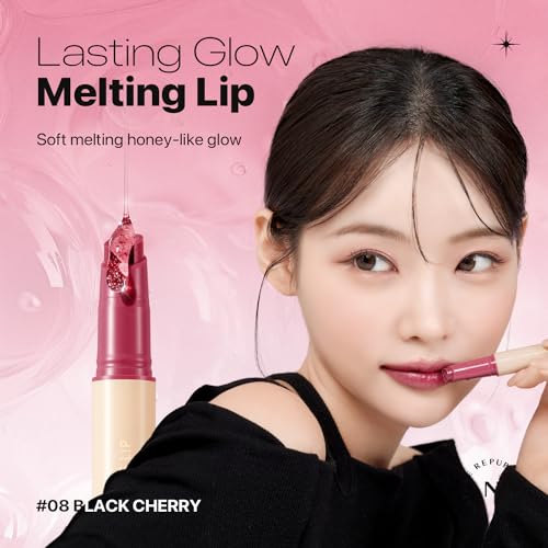 Nature Republic HONEYMELTING Honey Melting Lip 6-10 (08 Black Cherry) K-Beauty, Lip Plumper, Tint, Balm, Korean, Lip Glosscute thumb #1