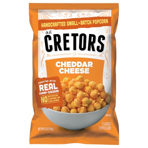 G.H. Cretors Cheddar Cheese Corn, 6 ct, 6.5 oz Single Serve Bags - image 1