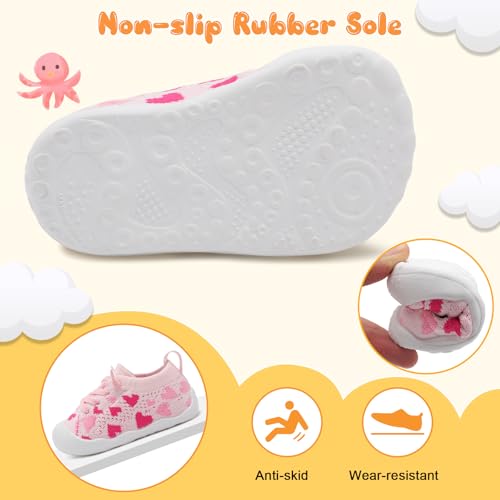 Image of JIASUQI Baby Shoes for Toddler Boys Girls Sneakers Slip on Walking Shoes for Babies