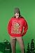 Lets get Baked Gingerbread Weed Stoner Ugly Christmas Sweater Unisex Crewneck Sweatshirt, Black, Large