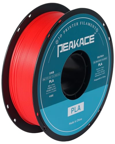 PEAKACE PLA 3D Printer Filament 1.75mm, High Fluidity, No Clogging, High-Speed Printing,...