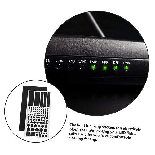 UKCOCO 4 Folhas Abajur Adesivos Coador Capa Abajur Roteador Etiqueta Escurecimento Pvc Autoadesivo