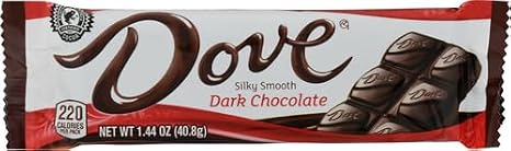 DOVE Dark Chocolate Singles Size Candy Bar 1.44-Ounce Bar