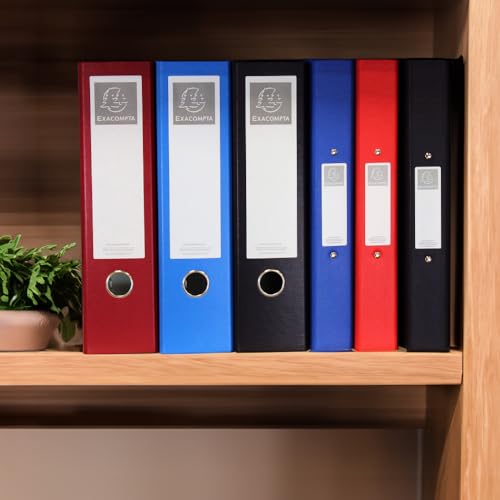 Exacompta A4 Ring Binder, 30mm Spine, 2 Ring, Document Folder, Assorted, Pack of 3 in Black, Stationery Folders for Filing Paperwork and Document Organisation - 226/0019Z - Image 4