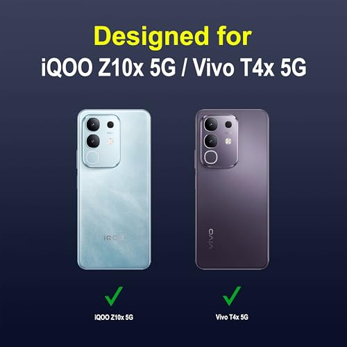 Image of Zapcase Back Case Cover for iQOO Z10x 5G | Compatible for iQOO Z10x 5G Back Cover | Liquid Silicon Magic Case with Camera Protection | Sapphire