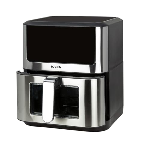 Miniatura 3 de Jocca - Freidora De Aire 8l Con Ventana, Pantalla Táctil Led, 1800w, 10 Programas, Color Plata