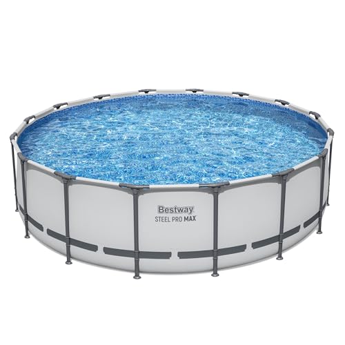 Bestway Steel Pro MAX 16フィート x 48インチ ラウンドメタルフレーム 地上屋外スイミングプールセット 58390E の商品画像 8
