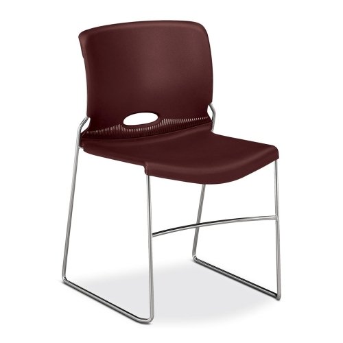 HON Olson Stacker Chairs-Stacker Chairs, 19-1/8"x21-5/8"x30-5/8", 4/CT, Mulberry