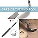 Hollower Swan Neck Woodturning Lathe finisher Tool Hollowing with 12mm Round Carbide Insert and a Screw and star key wrench for wood hobbyist or DIY or carpenter, RC-12