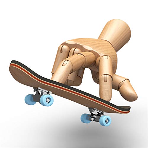 Tsorryen Skate de dedo de madeira, brinquedo profissional para skate de dedo, conjunto de skate de d