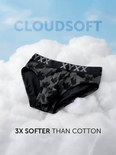 Image of XYXX Metrix Cotton Modal Brief for Men | Snug Fit with Anti-roll no-Marks Waistband | Printed Underwear for Men Combo