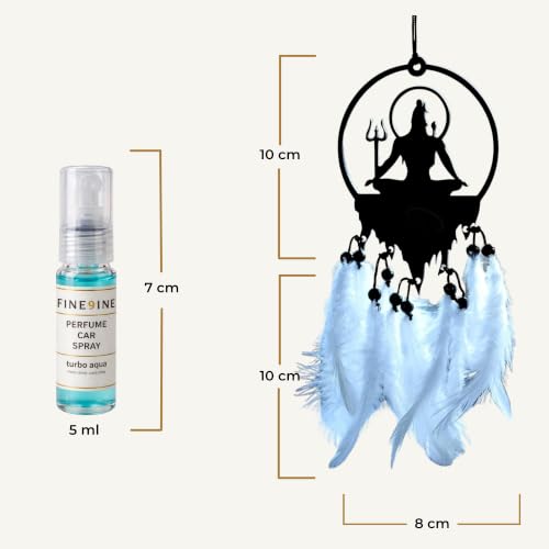 Image of Shiva Car Hanging Dream Catcher with Free 5 ml Car Perfume Spray