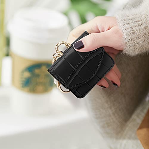 Fyy Case Designed For Airpods Pro Pu Leather Case Cover With Pearl Crystal Rhinestone Ornaments And Metal Buckles For Apple Airpods Pro - Black #TOP6