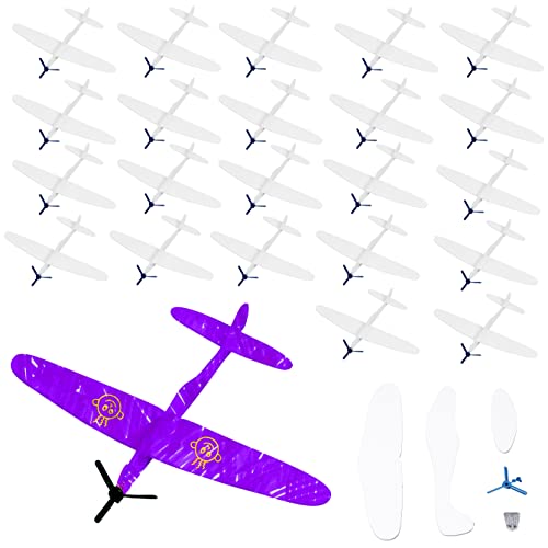 THE TWIDDLERS 24 Aviones Planeadores - Colorear y Montar| Niños Juguetes Favores de...