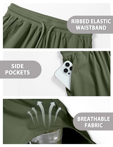 Image of Somaibo Boys Athletic Shorts Youth Lightweight Quick Dry Outdoor Cargo Short with Pockets for Hiking Running 7-15Y
