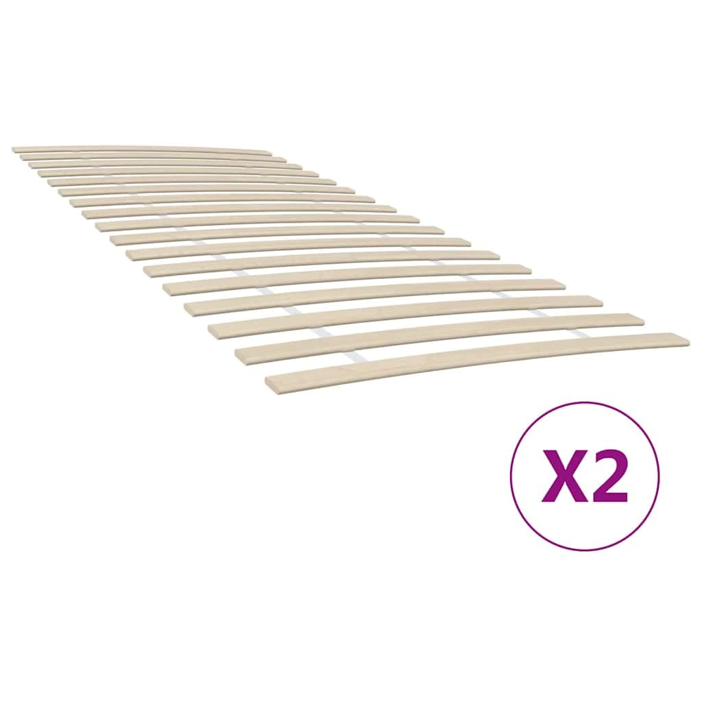 Generico Doghe di Ricambio per Letto con 34 doghe 2 pz 100x200 cm,Letti e telai per Letti