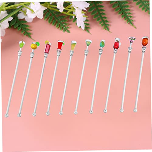 BESTonZON 20 Pçs Copo De Vinho Vareta De Mexer Misturador De Martini Decoração De Café Misturador De