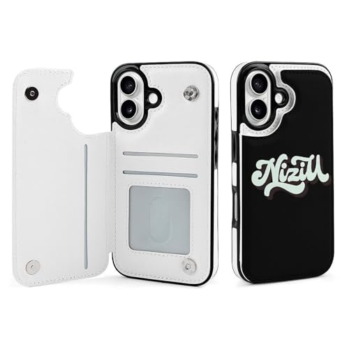 Iphone16】十字柄 フリップ型 防衝撃 レザー製ケース ブラック