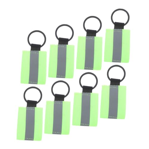 GALPADA 8Pcs Reflective Key Holder Tags Double Sided Reflective Zipper Pulls High Visibility Reflectors for Backpacks Safety Reflective Gear for Enhanced Nighttime Visibility
