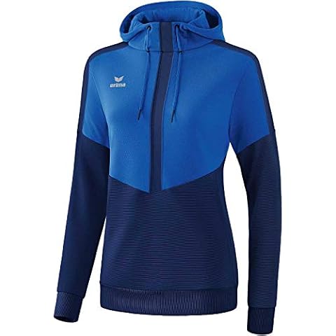 Erima Squad Hoody in New Royal and Navy Cover
