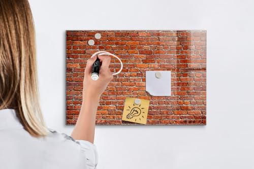 Tableau en verre magnétique de 60x40cm avec surface effaçable premium - 5