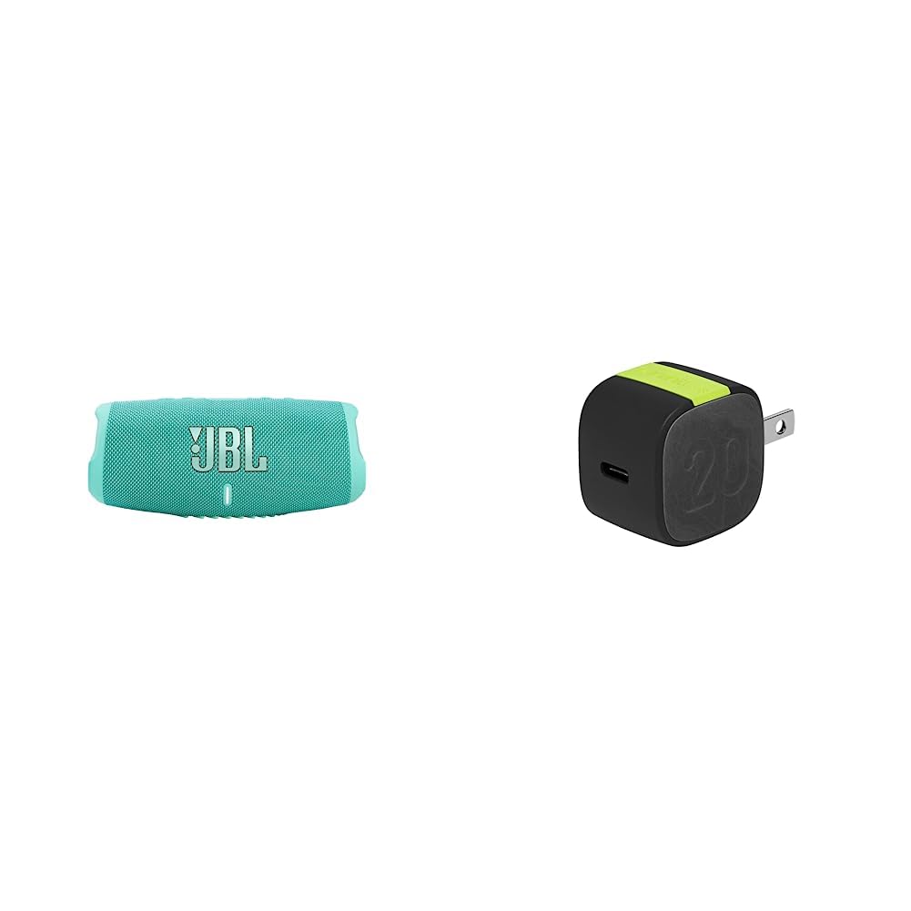 JBL Charge 5 - Portable Bluetooth Speaker with IP67 Waterproof and USB Charge Out - Teal and InfinityLab