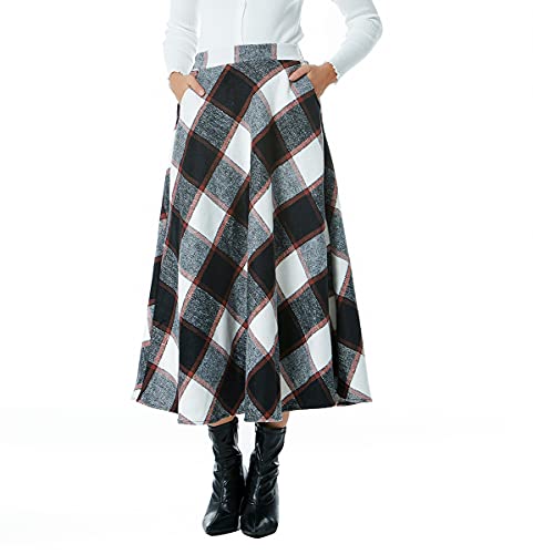 BiilyLi Gonna Lunga Invernale Donna Vita Alta