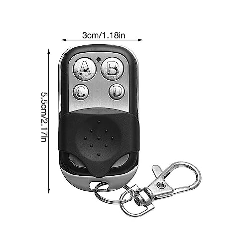 Gobesty 2 Stück Universal Garagentor Fernbedienung, 433 MHz Garagentoröffner Handsender Fernbedienung Klonen Garagentor Gate Transmitter für Schalter Licht, Garagentor, Rollladenschalter