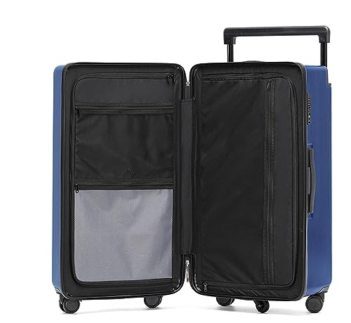 Business Travel Luggage 26inch Luggage Thickened Zipper Carry On Luggage Wide Trolley Wear-Resistant Suitcase(Yellow 26inch)3