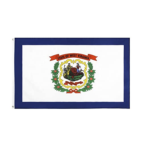 Bandiera 1,9 x 1,5 m (senza penna) 9,6 x 1,5 m West Virginia State Flag Rhododendron massima