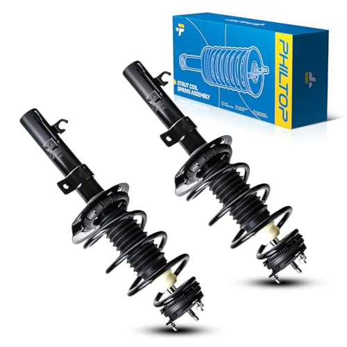 Image of PHILTOP Front Struts for Focus 2008 2009 2010 2011, Shock Absorber Complete Suspension 272257+272258, Struts with Coil Spring Assemblies SAA732 2 Pcs