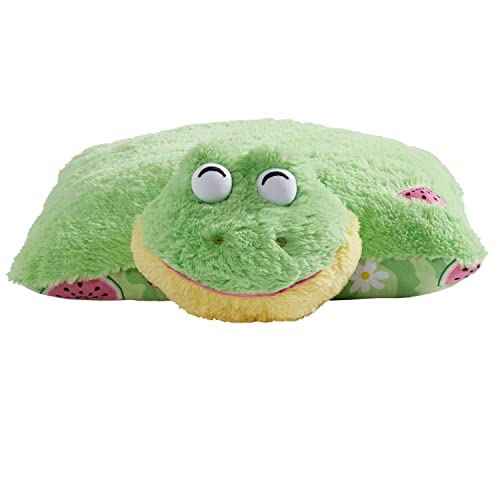 Pillow Pets Sweet Scented Watermelon Frog Stuffed Animal Plush Toy Pillow, 1 Count (Pack Of 1), Green #TOP1