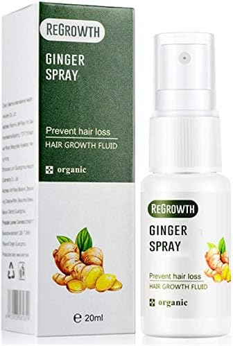 3 PCS 20ML Hair Regrowth Ginger Spray,Biotin Hair Serum for Hair Growth ,Fast Hair Growth Dense Regrowth Ginger serum Oil Anti Loss,Natural Hair Regrowth Treatment for Men Women (3 PCS)