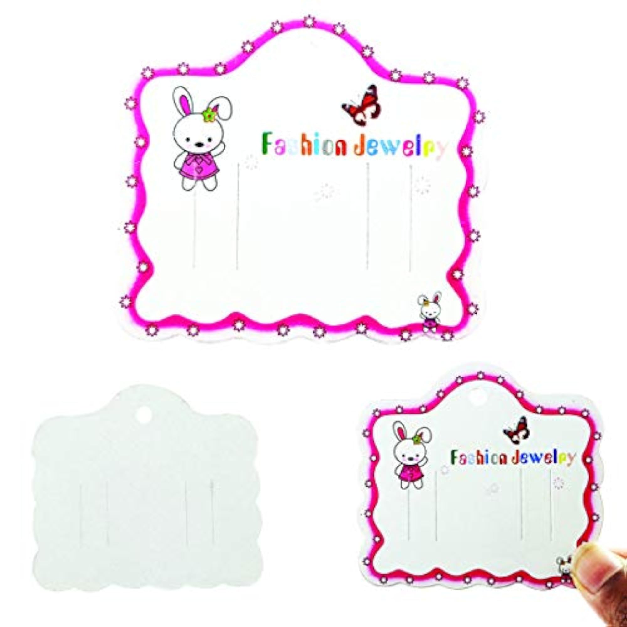 50Pcs Jewellery Display Cards for Necklaces, Pack of 50