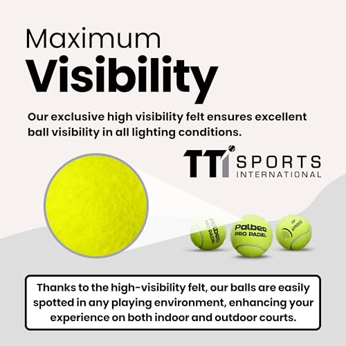 Image of Palbea PRO Padel Balls. 6 /12 /24 Tubes of 3 Padel Tennis Balls FIP Approved | Paddle Balls made of HV Felt for Training and Tournament. Suitable for Any Surface or Sites.