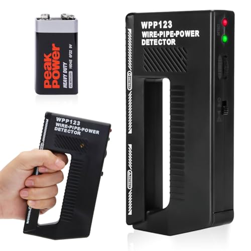 Wpp123 Detector de Metales Pequeño, Escáner de Pared con Alta Sensibilidad y Alarma Ajustable para Cables,Tubos y Tensión Pared Stud Finder, Escáner de Tarjetas