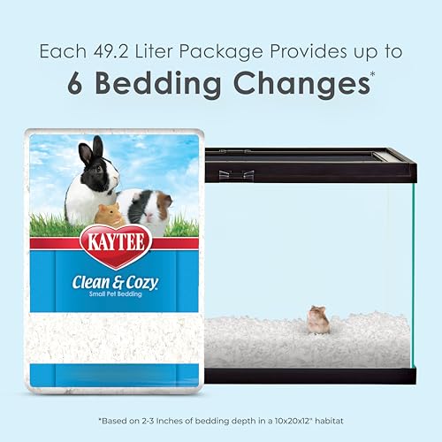 Kaytee Clean & Cozy White Paper Bedding, Made for Small Animals, 49.2 Liters - Image 2