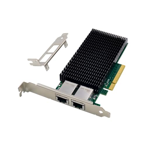 X-MEDIA XM-NA6821 PCI-E 2 Puertos 10Gbps Tarjeta de Red Gigabit Ethernet PCI Express (PCIe x8) para Servidor | Chipset Intel X540-T2 | Compatible con Windows 11 y Linux miniatura 2