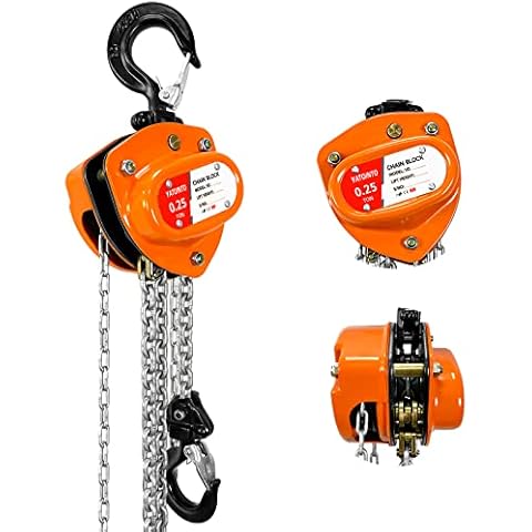 YATOINTO Chain Hoist 1/4 Ton (550Lbs) Capacity Cover