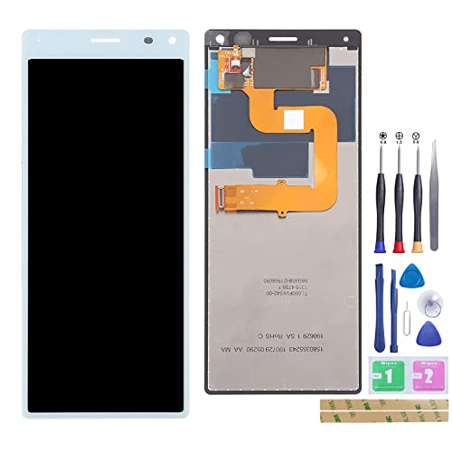 Jinyan Pantalla LCD para So NY Xpe Ria 8 X8 Pantalla LCD + reemplazo General del digitalizador de Pantalla táctil de Vidrio Exterior Azul