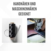 KLEBASTO Klettband zum nähen | SET Hakenband und Flauschband | Klettverschluss zum nähen | Hohe Verschlusskraft (Schwarz, 30mm x 25 m) – Ansicht 2