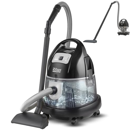 Zilan Staubsauger mit Wasserfilter Wassersauger beutellos H20 Saugleistung 2000W Beutelloser...