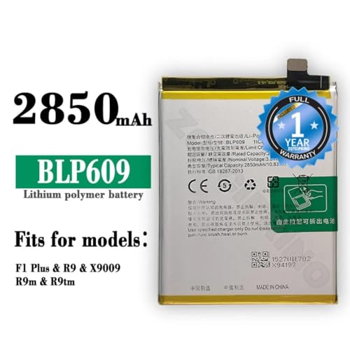 Image of Original BLP609 Battery for Oppo R9 / R9 Plus /F1 Plus / R9Mt / R9m / X9079 / X9009 / Battery with 1 Year Warranty**** (B325)