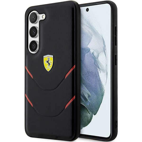 Ferrari Coque Rigide Noir S23 S911, TPU/PC, Design tridimensionnel, Logo Ferrari