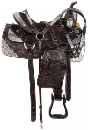 English Western Saddle Durable Leather Show Saddle Horse Premium Equestrian Stainless-Steel Hardware Customizable