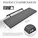 BAYKA Grey Floating Shelves for Wall, 22.5 inches Wall Mounted Rustic Wood Shelves for Bathroom, Bedroom, Living Room, Floating Shelves for Books/Storage/Decor (Set of 3)