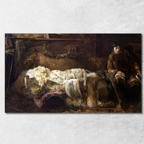 Tableau imprimé Mort d'Elenai Jacek Malczewski grand format