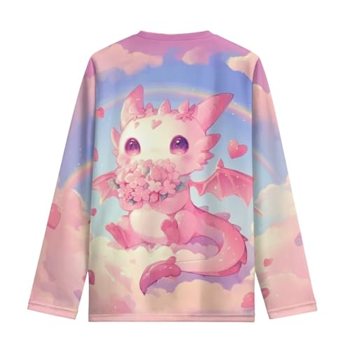 Girls Shirts Long Sleeve Soft T-Shirts Crewneck Graphic Pullover Tees Tops Clothes for Kids 3-16 Years2