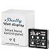 WiFi/WLAN günstig Kaufen-Shelly Wall Display Schwarz | WLAN & Bluetooth Bedienfeld mit integriertem 5-A-Schalter und Farbdisplay | Hausautomation | Leistungsüberwachung | iOS Android App | Feuchtigkeits LUX-Sensoren