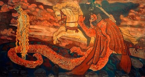 La Fille du Dragon Roerich Toile pour Habiller un Grand Mur de Bureau Vide